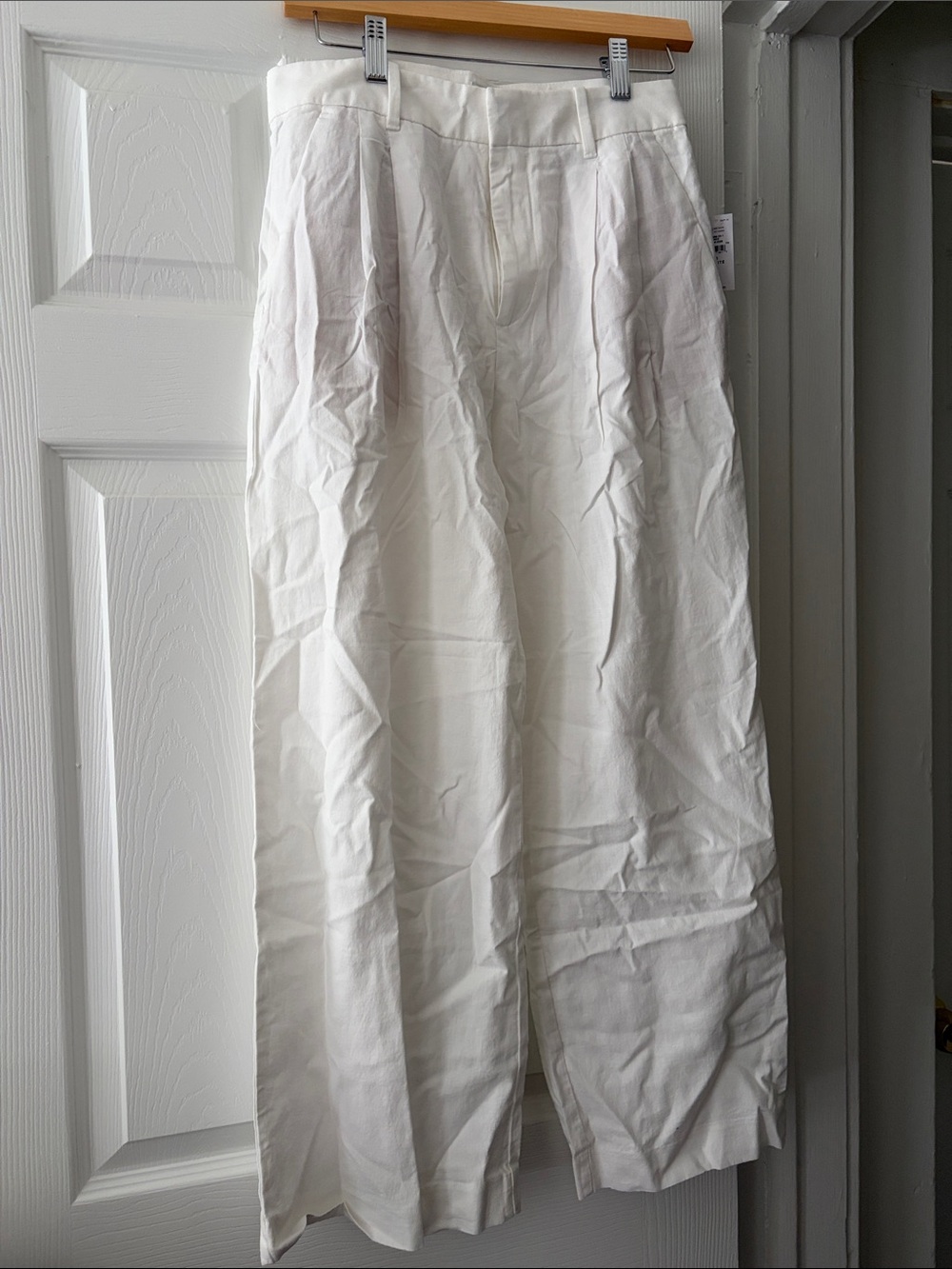 GAP 365 High Rise Linen-Blend Trousers